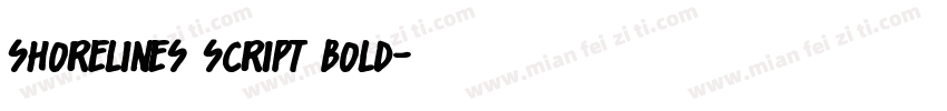 Shorelines Script Bold字体转换